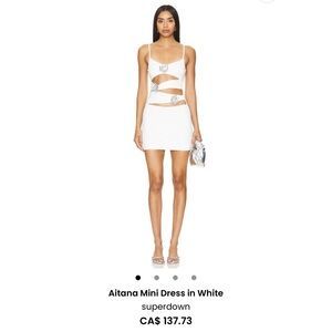 superdown Aitana Cutout Mini Dress in White